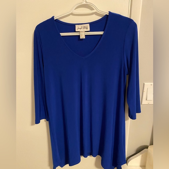 Joseph Ribkoff Blue Tunic Relaxed fit Top - Picture 6 of 7